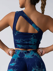 3 Pack Women's Workout Sports Bras Seamless Tie-dye Gym Yoga Crop Bra