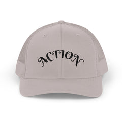 Action Snapback Trucker Cap, Cool Hats for Teens, Casual Wear, Sports Gifts, Trendy Accessories