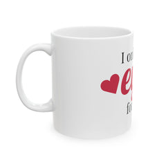 Romantic Ceramic Mug - 'I Only Have Eyes for You' - Perfect Gift for Valentine's Day, Anniversary, Coffee Lovers, Couples, Home Decor