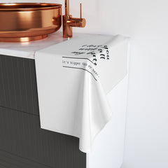 Funny Hand Towel for Kitchen, Unique Gift for Moms, Humor Home Decor, Love Quote Towel, Perfect for Anniversaries, Housewarming