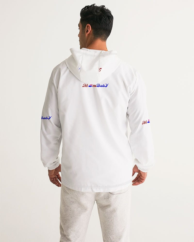 MomBaby Logo Customized Products Men's All-Over Print Windbreaker.