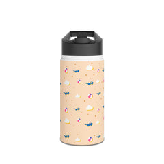 Colorful Beach-Themed Stainless Steel Water Bottle | Summer Hydration | Gift for Beach Lovers, Travel, Outdoor Adventures, Eco-Friendly