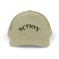 Action Snapback Trucker Cap, Cool Hats for Teens, Casual Wear, Sports Gifts, Trendy Accessories