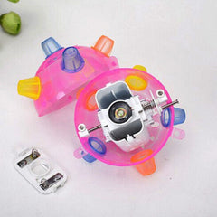 Glowing toy in motion, showcasing a colorful dancing ball ideal for children's play and entertainment.
