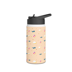 Colorful Beach-Themed Stainless Steel Water Bottle | Summer Hydration | Gift for Beach Lovers, Travel, Outdoor Adventures, Eco-Friendly