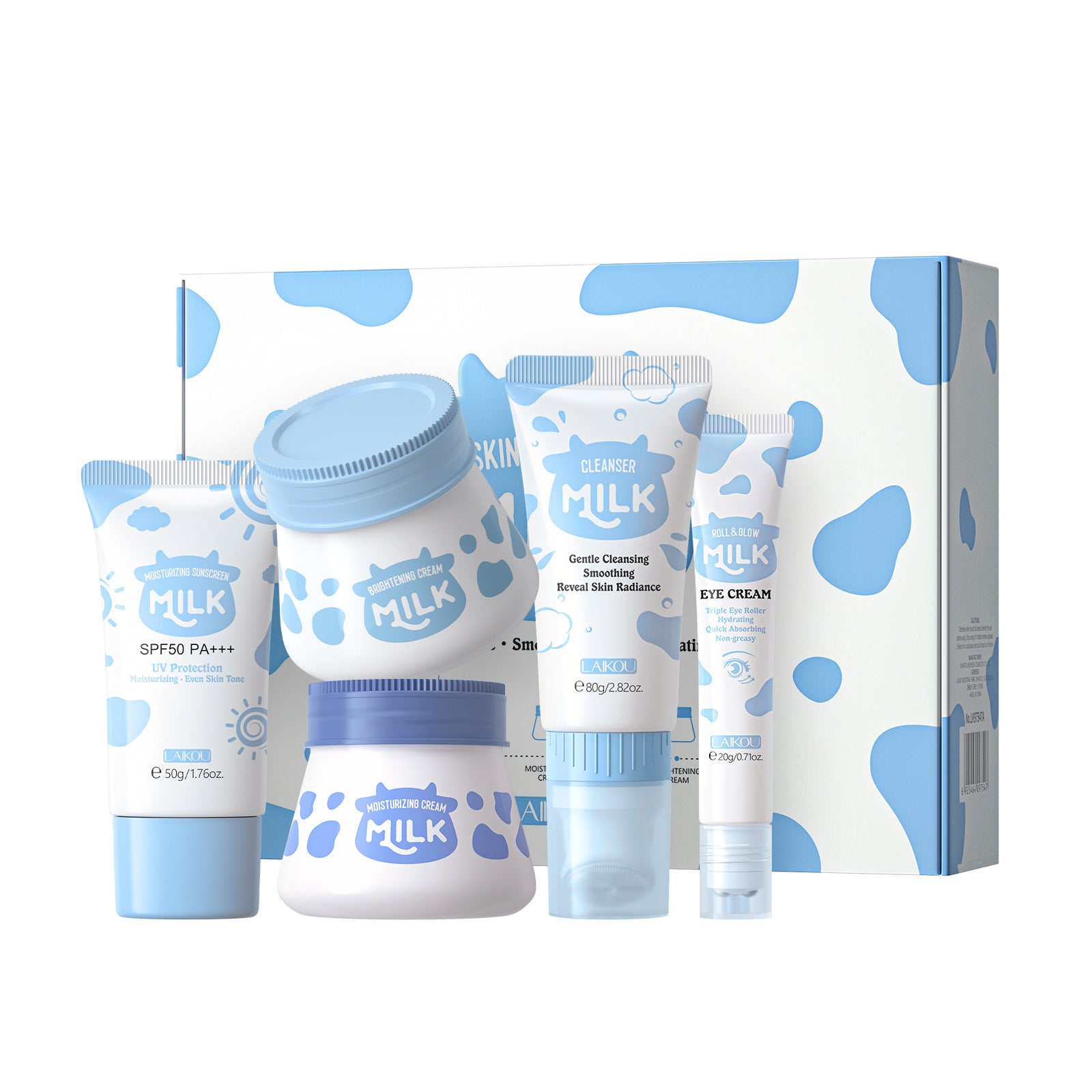 Milk Skin Care 5-piece Set Moisturizing Facial Care Suit.
