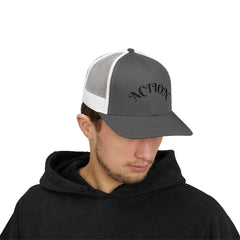 Action Snapback Trucker Cap, Cool Hats for Teens, Casual Wear, Sports Gifts, Trendy Accessories
