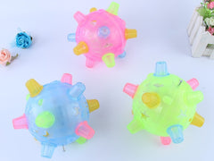 Glowing toy in motion, showcasing a colorful dancing ball ideal for children's play and entertainment.
