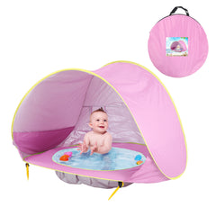 Baby Beach Tent Kids Outdoor Camping Easy Fold Up Waterproof Up Sun Awning Tent UV-protecting