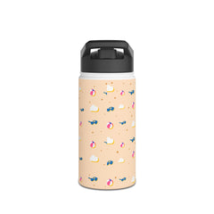Colorful Beach-Themed Stainless Steel Water Bottle | Summer Hydration | Gift for Beach Lovers, Travel, Outdoor Adventures, Eco-Friendly