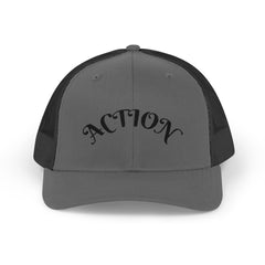 Action Snapback Trucker Cap, Cool Hats for Teens, Casual Wear, Sports Gifts, Trendy Accessories