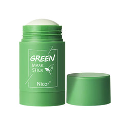 Cleansing Green Tea Mask Clay Stick Oil Control Anti-Acne Whitening Seaweed Mask Skin Care.