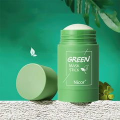 Cleansing Green Tea Mask Clay Stick Oil Control Anti-Acne Whitening Seaweed Mask Skin Care.