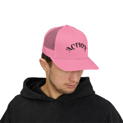 Action Snapback Trucker Cap, Cool Hats for Teens, Casual Wear, Sports Gifts, Trendy Accessories