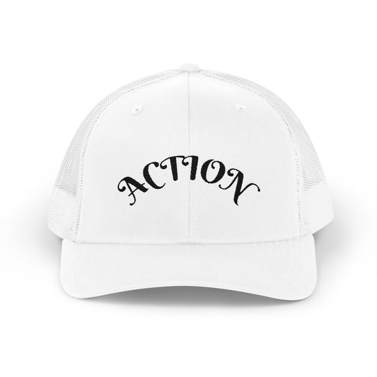 Action Snapback Trucker Cap, Cool Hats for Teens, Casual Wear, Sports Gifts, Trendy Accessories