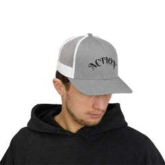 Action Snapback Trucker Cap, Cool Hats for Teens, Casual Wear, Sports Gifts, Trendy Accessories