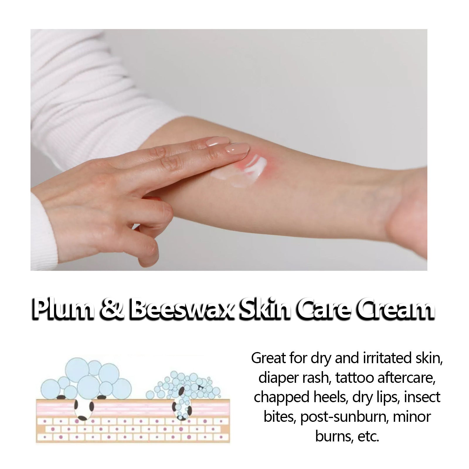 Beeswax Skin Cream Relieves Sunscreen Anti-itch Skin care lotion.