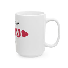 Romantic Ceramic Mug - 'I Only Have Eyes for You' - Perfect Gift for Valentine's Day, Anniversary, Coffee Lovers, Couples, Home Decor