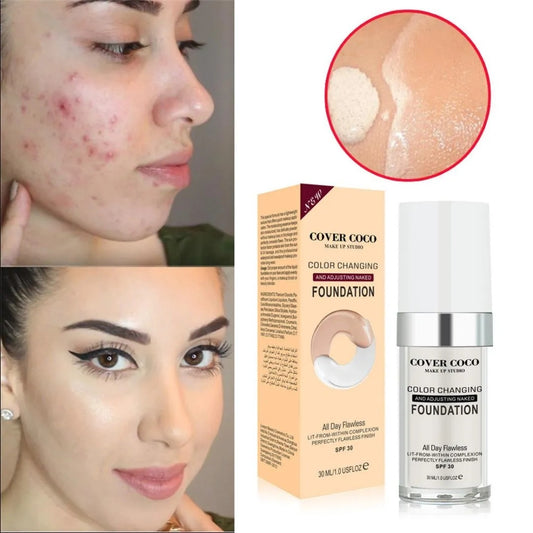 Concealing Foundation Temperature Change Skin Color.