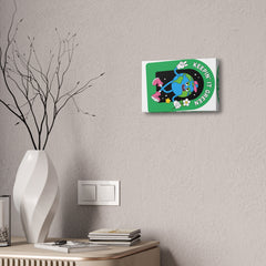 Eco-Friendly Canvas Wall Art, Keepin' It Green Print, Eco Decor, Gift for Nature Lovers, Fun Housewarming, Green Living
