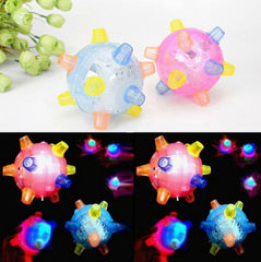 Glowing toy in motion, showcasing a colorful dancing ball ideal for children's play and entertainment.