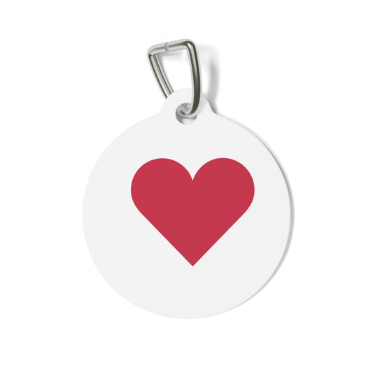 Heart Design Pet Tag, Custom Pet Identification Tag, Personalized Dog Tag, Cat Name Tag, Valentine’s Day Pet Gift, Heart Pet Accessory