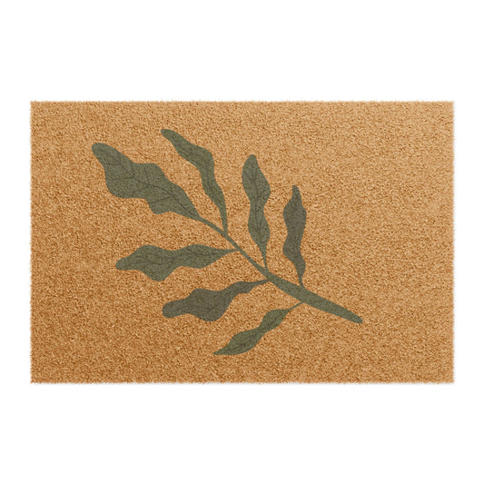 Natural Leaf Design Doormat | Eco-Friendly Entrance Mat | Outdoor Decor | Housewarming Gift | Seasonal Entryway Rug