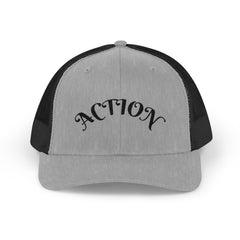 Action Snapback Trucker Cap, Cool Hats for Teens, Casual Wear, Sports Gifts, Trendy Accessories