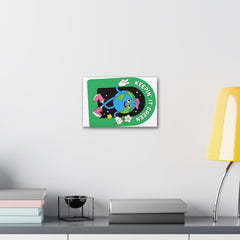 Eco-Friendly Canvas Wall Art, Keepin' It Green Print, Eco Decor, Gift for Nature Lovers, Fun Housewarming, Green Living