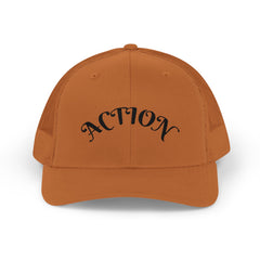 Action Snapback Trucker Cap, Cool Hats for Teens, Casual Wear, Sports Gifts, Trendy Accessories