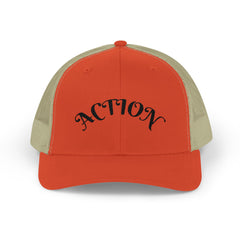 Action Snapback Trucker Cap, Cool Hats for Teens, Casual Wear, Sports Gifts, Trendy Accessories