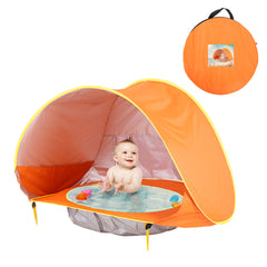 Baby Beach Tent Kids Outdoor Camping Easy Fold Up Waterproof Up Sun Awning Tent UV-protecting
