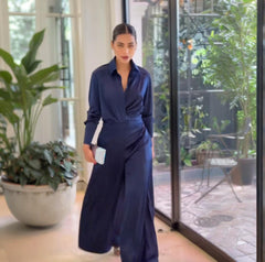 Fashion Loose Cool Top Wide Leg Pants Suit Women