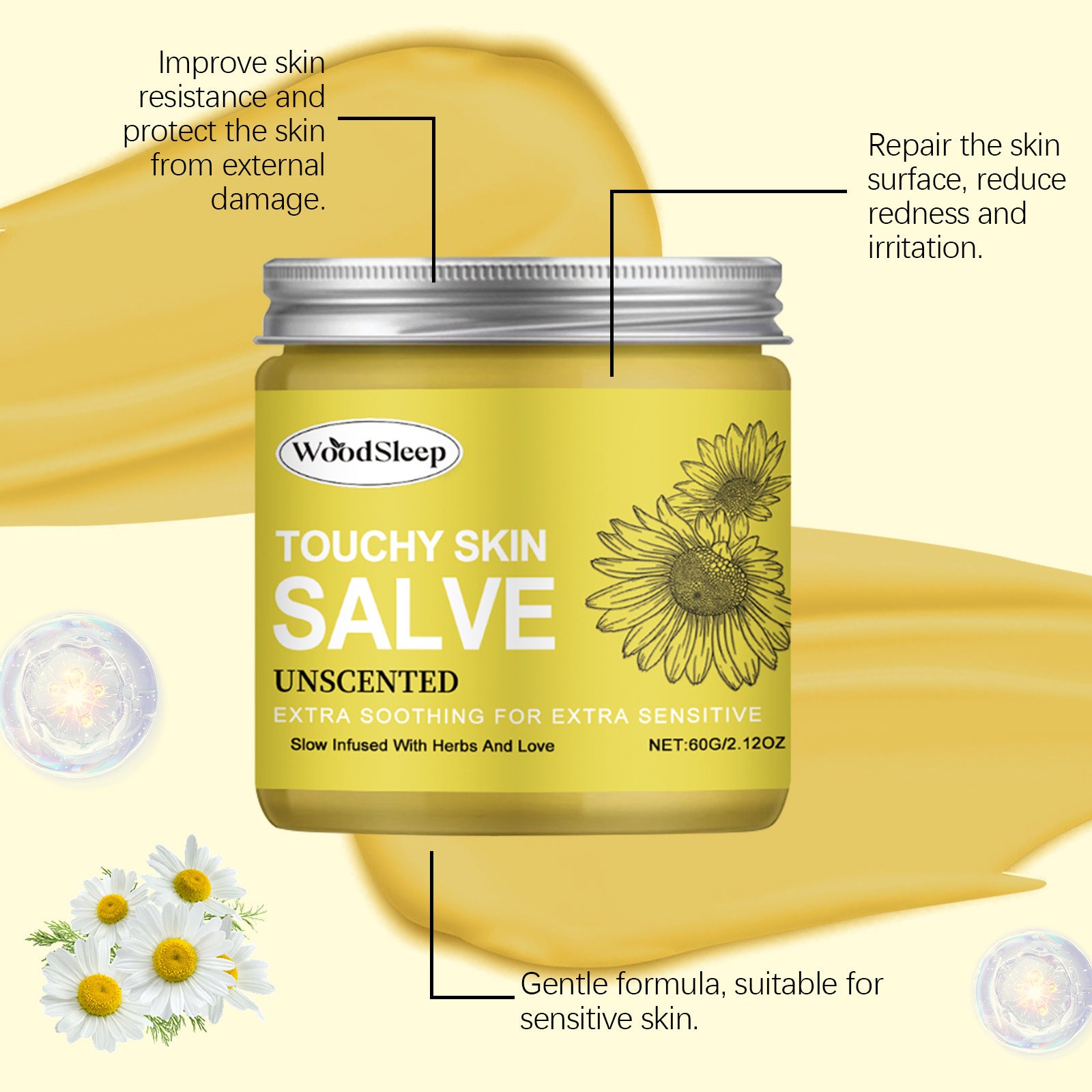 Gently Relieve Dry And Reddish Skin, Hydrating And Nourishing Skin Care.