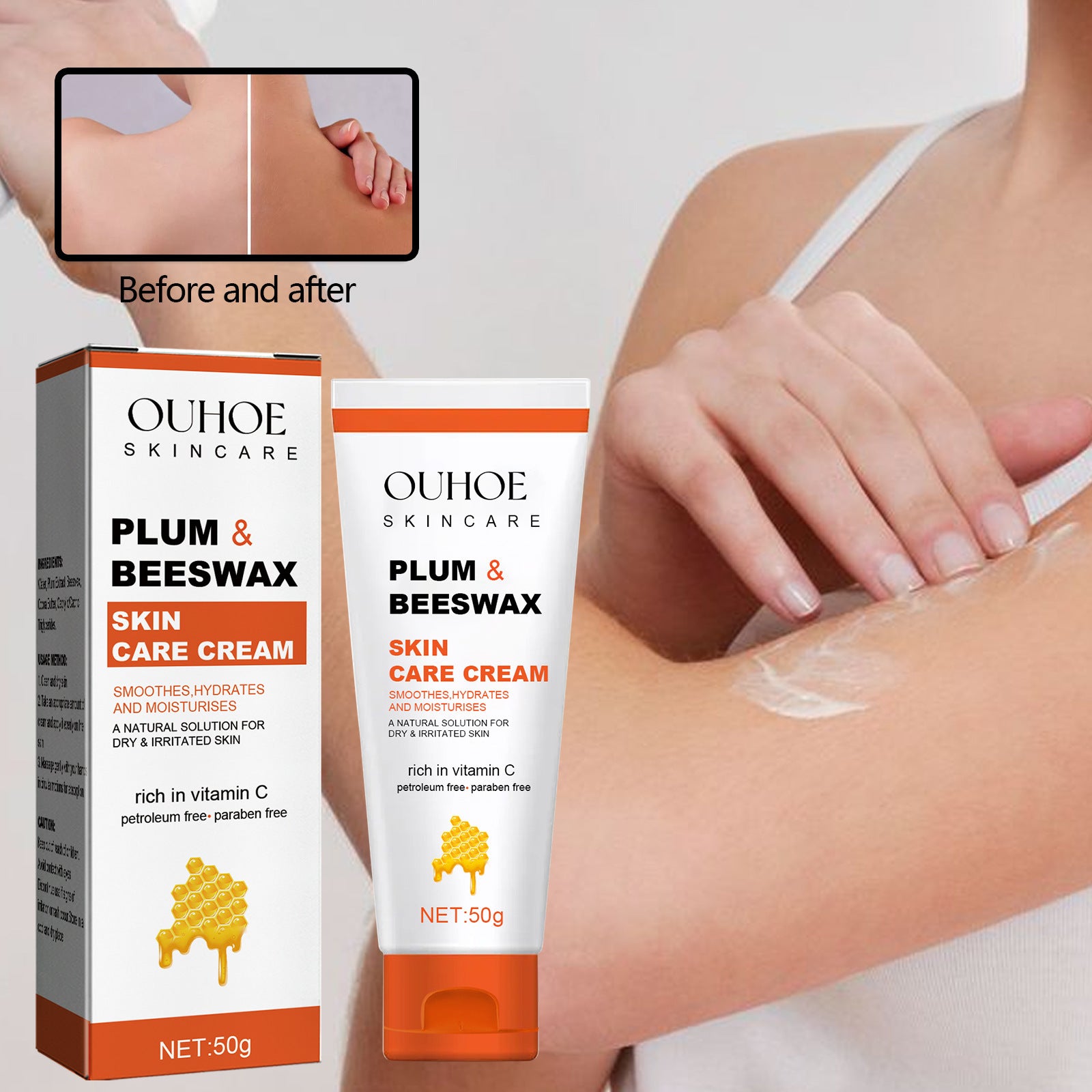 Beeswax Skin Cream Relieves Sunscreen Anti-itch Skin care lotion.