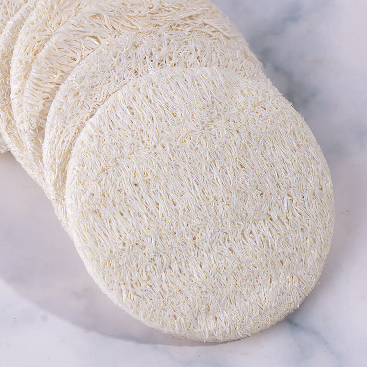 Scrubbing Exfoliating Loofah Round Reusable Makeup Skin Care Facial Remover Sponges Pads.