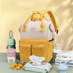 حقيبة الأم المحمولة ذات الكتفين بسعة كبيرة متعددة الوظائف للنساء الحوامل