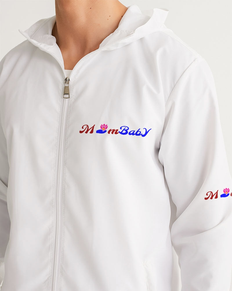 MomBaby Logo Customized Products Men's All-Over Print Windbreaker.