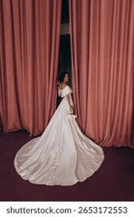 Elegant Magenta Satin Evening Gown