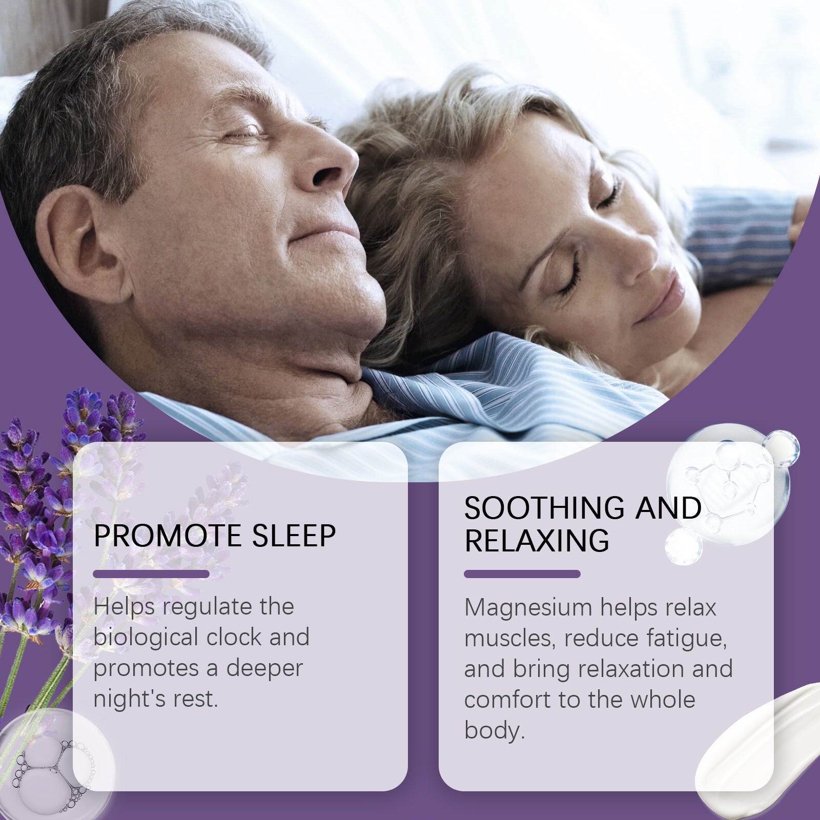 Lavender Magnesium Body Lotion Gentle Skin Care.