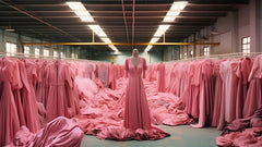 Elegant Magenta Satin Evening Gown