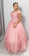 Elegant Magenta Satin Evening Gown