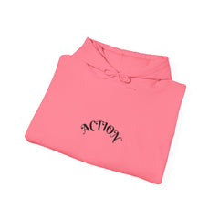 Action Unisex Heavy Blend™ Hooded Sweatshirt | Cozy Hoodie, Casual Wear, Gift for Him/Her, Workout Gear, Relaxed Style
