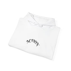 Action Unisex Heavy Blend™ Hooded Sweatshirt | Cozy Hoodie, Casual Wear, Gift for Him/Her, Workout Gear, Relaxed Style