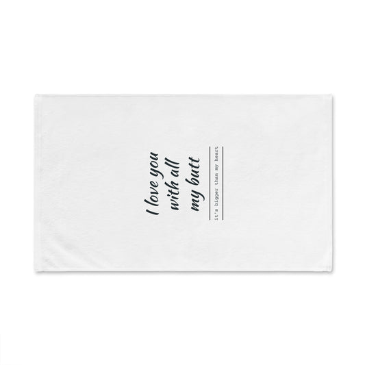 Funny Hand Towel for Kitchen, Unique Gift for Moms, Humor Home Decor, Love Quote Towel, Perfect for Anniversaries, Housewarming