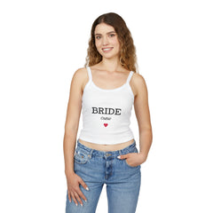 Women's Bride Crew Spaghetti Strap Tank Top, Wedding Party Apparel, Bridal Shower Gift, Bridesmaid Gift, Summer Casual Wear