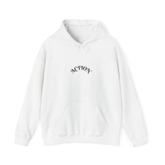 Action Unisex Heavy Blend™ Hooded Sweatshirt | Cozy Hoodie, Casual Wear, Gift for Him/Her, Workout Gear, Relaxed Style