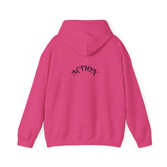 Action Unisex Heavy Blend™ Hooded Sweatshirt | Cozy Hoodie, Casual Wear, Gift for Him/Her, Workout Gear, Relaxed Style