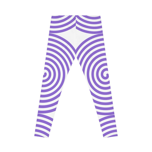 Trendy Spiral Pattern Women's Leggings, Yoga Pants, Workout Leggings, Casual Wear, Fashionable Athleisure