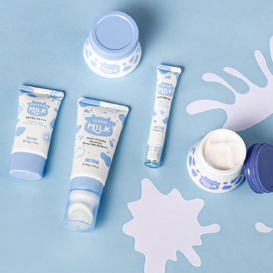 Milk Skin Care 5-piece Set Moisturizing Facial Care Suit.
